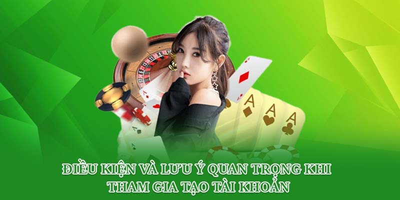 Điều kiện và lưu ý quan trọng khi tham gia tạo tài khoản