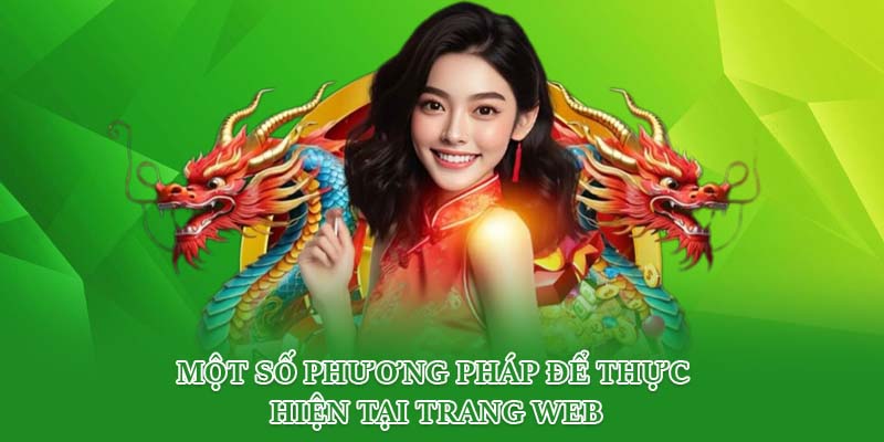 Một số phương pháp để thực hiện tại trang web